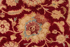 Antique Agra Rachelle Red/Blue Wool Rug - 9'3'' x 12'4''