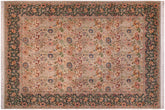 handmade Transitional Irfan Lt. Gray Teal Green Hand Knotted RECTANGLE 100% WOOL area rug 9x12