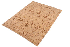 handmade Traditional Kafkaz Tan Brown Hand Knotted RECTANGLE 100% WOOL area rug 8 x 9