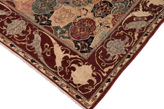 handmade Transitional Kafkaz Beige Brown Hand Knotted RECTANGLE 100% WOOL area rug 8 x 10