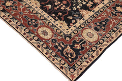 handmade Traditional Kafkaz Blue Brown Hand Knotted RECTANGLE 100% WOOL area rug 8 x 10