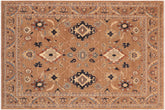 Bohemian Ziegler Ozie Brown/Blue Hand Knotted Wool Rug - 8'1'' x 9'9''