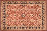 handmade Traditional Kafkaz Rust Blue Hand Knotted RECTANGLE 100% WOOL area rug 8x10