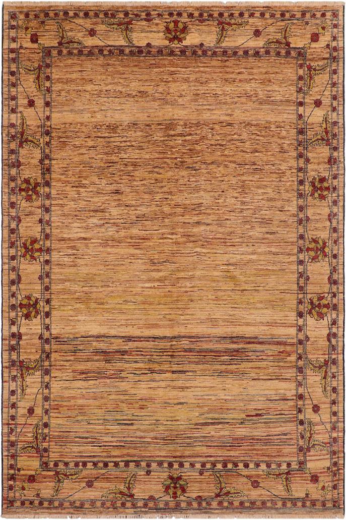 handmade Modern Gabbeh Beige Blue Hand Knotted RECTANGLE 100% WOOL area rug 9  x 10