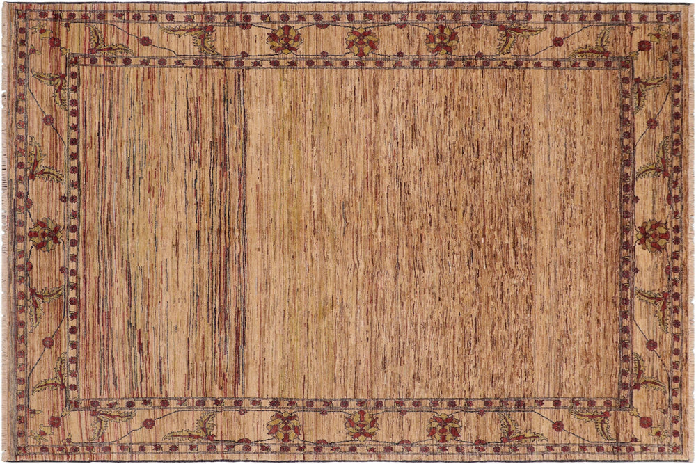 handmade Modern Gabbeh Beige Blue Hand Knotted RECTANGLE 100% WOOL area rug 9' x 10'