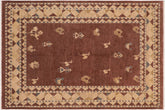 handmade Modern Gabbeh Brown Beige Hand Knotted RECTANGLE 100% WOOL area rug 8' x 10'