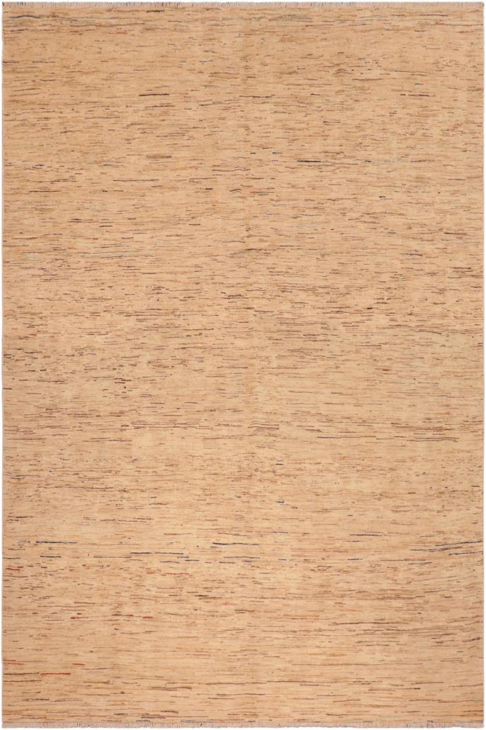 handmade Modern Gabbeh Beige Blue Hand Knotted RECTANGLE 100% WOOL area rug 8  x 10