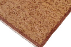 handmade Transitional Kafkaz Tan Lt. Gold Hand Knotted RECTANGLE 100% WOOL area rug 8 x 10