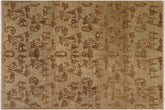 handmade Modern Kafkaz Lt. Green Lt. Green Hand Knotted RECTANGLE 100% WOOL area rug 8' x 9'
