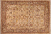 handmade Traditional Kafkaz Beige Brown Hand Knotted RECTANGLE 100% WOOL area rug 8x10