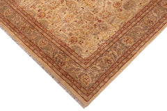 handmade Traditional Kafkaz Beige Brown Hand Knotted RECTANGLE 100% WOOL area rug 8 x 10