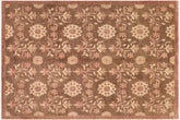 handmade Modern Kafkaz Brown Tan Hand Knotted RECTANGLE 100% WOOL area rug 8' x 10'