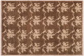 handmade Modern Kafkaz Brown Beige Hand Knotted RECTANGLE 100% WOOL area rug 8' x 10'