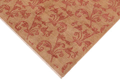 handmade Transitional Kafkaz Tan Rust Hand Knotted RECTANGLE 100% WOOL area rug 8 x 10
