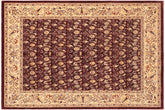 handmade Transitional Kafkaz Red Beige Hand Knotted RECTANGLE 100% WOOL area rug 8' x 10'