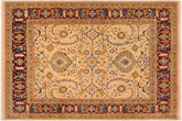 handmade Traditional Kafkaz Gold Red Hand Knotted RECTANGLE 100% WOOL area rug 8' x 10'