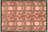 handmade Modern Kafkaz Brown Green Hand Knotted RECTANGLE 100% WOOL area rug 8' x 9'
