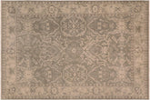 handmade Traditional Kafkaz Gray Tan Hand Knotted RECTANGLE 100% WOOL area rug 7' x 9'
