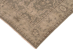 handmade Traditional Kafkaz Gray Tan Hand Knotted RECTANGLE 100% WOOL area rug 7' x 9'
