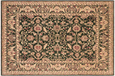 handmade Traditional Kafkaz Green Beige Hand Knotted RECTANGLE 100% WOOL area rug 8x10