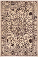 handmade Traditional Kafkaz Ivory Beige Hand Knotted RECTANGLE 100% WOOL area rug 8 x 10