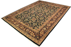 Vintage Agra Randi Blue/Red Wool Rug - 9'1'' x 12'0''