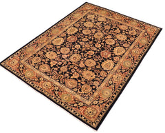 handmade Traditional Kafkaz Blue Rust Hand Knotted RECTANGLE 100% WOOL area rug 8 x 11