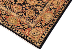 handmade Traditional Kafkaz Blue Rust Hand Knotted RECTANGLE 100% WOOL area rug 8 x 11