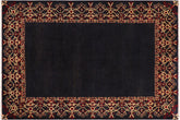 Eclectic Ziegler Catalina Navy/Beige Wool Rug - 8'3'' x 9'10''