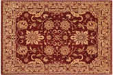 handmade Traditional Kafkaz Red Tan Hand Knotted RECTANGLE 100% WOOL area rug 8x10