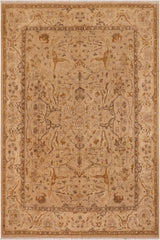 handmade Traditional Kafkaz Taupe Tan Hand Knotted RECTANGLE 100% WOOL area rug 8 x 10