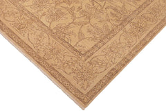 handmade Traditional Kafkaz Tan Brown Hand Knotted RECTANGLE 100% WOOL area rug 8 x 10