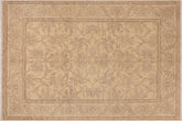 handmade Traditional Kafkaz Tan Brown Hand Knotted RECTANGLE 100% WOOL area rug 8x10