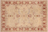 handmade Traditional Kafkaz Beige Brown Hand Knotted RECTANGLE 100% WOOL area rug 8x10
