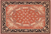 handmade Traditional Kafkaz Rust Black Hand Knotted RECTANGLE 100% WOOL area rug 10x13