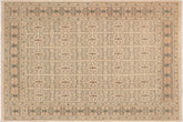 handmade Transitional Kafkaz Beige Lt. Brown Hand Knotted RECTANGLE 100% WOOL area rug 8' x 10'