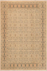 handmade Transitional Kafkaz Beige Lt. Brown Hand Knotted RECTANGLE 100% WOOL area rug 8 x 10