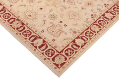 handmade Traditional Kafkaz Beige Red Hand Knotted RECTANGLE 100% WOOL area rug 8x10
