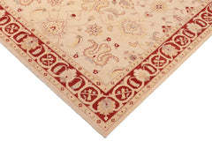 handmade Traditional Kafkaz Beige Red Hand Knotted RECTANGLE 100% WOOL area rug 8 x 10