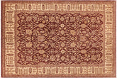 handmade Transitional Kafkaz Brown Beige Hand Knotted RECTANGLE 100% WOOL area rug 8' x 11'