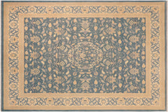 handmade Traditional Kafkaz Gray Tan Hand Knotted RECTANGLE 100% WOOL area rug 8x10