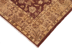 handmade Traditional Kafkaz Brown Tan Hand Knotted RECTANGLE 100% WOOL area rug 8 x 10