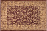 handmade Traditional Kafkaz Brown Tan Hand Knotted RECTANGLE 100% WOOL area rug 8x10
