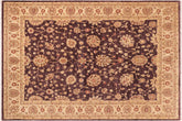 Classic Ziegler Esmerald Purple/Beige Hand Knotted Wool Rug - 8'2'' x 10'7''
