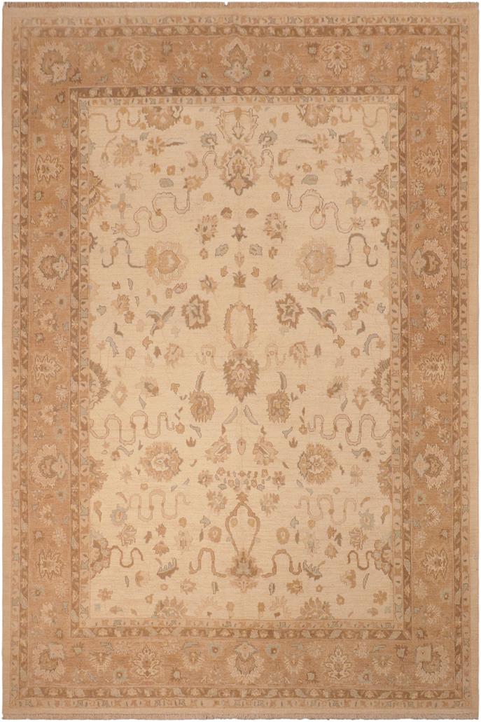 handmade Traditional Kafkaz Beige Lt. Brown Hand Knotted RECTANGLE 100% WOOL area rug 8 x 10