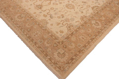 handmade Traditional Kafkaz Beige Lt. Brown Hand Knotted RECTANGLE 100% WOOL area rug 8 x 10