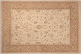 handmade Traditional Kafkaz Beige Lt. Brown Hand Knotted RECTANGLE 100% WOOL area rug 8x10