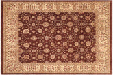 handmade Transitional Kafkaz Brown Beige Hand Knotted RECTANGLE 100% WOOL area rug 8' x 10'