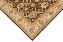 handmade Traditional Kafkaz Brown Beige Hand Knotted RECTANGLE 100% WOOL area rug 8 x 10