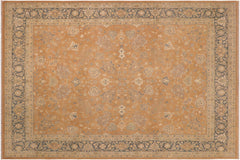 handmade Traditional Kafkaz Lt. Brown Green Hand Knotted RECTANGLE 100% WOOL area rug 8x10
